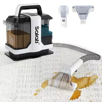 Средство для чистки ковров SALATI с функцией нагрева x 14000 Па, сильное всасывание, пылесос для сухой и влажной уборки, автомобильный пылесос, ополаскиватель, паровой очиститель