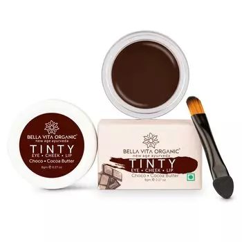 Средство для глаз, щек и губ с Шоколадом и маслом Какао (8 г), Tinty Eye Cheek Lip Choco Cocoa Butter, Bella Vita