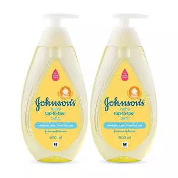 Средство для купания новорожденных (2 х 500 мл), Baby Top-to-Toe Baby Bath, Johnson’s Baby