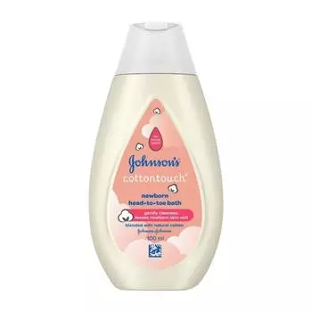 Средство для купания новорожденных Хлопковое прикосновение (100 мл), Cottontouch Newborn Head-to-Toe Bath, Johnson’s Baby