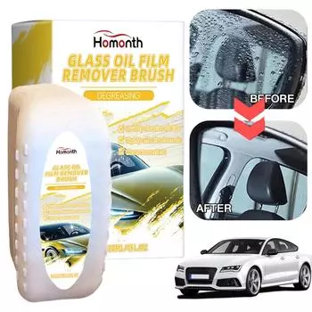 Средство для мытья автомобильных стекол, губка для мытья автомобильных стекол, щетка для чистки лобового стекла, очиститель масляной пленки, мощное средство для удаления пятен с лобового стекла CHINA