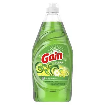 Средство для мытья посуды Gain, оригинальное средство для мытья посуды 638 мл GAIN American Goods, сделано в США, 21,6 унции