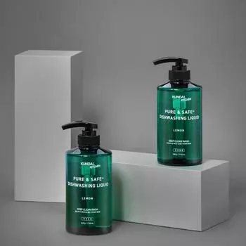 Средство для мытья посуды Kundal Pure & Safe Deep Clean, набор из 2 предметов, 500 г, корейская косметика с приятным ароматом