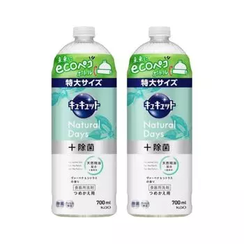 Средство для мытья посуды Kyu Kyu, запасная часть, бутылка Eco Peco 700 мл 700 мл x Verbena [Оптовая закупка] (Refill 2, и Цитрус)