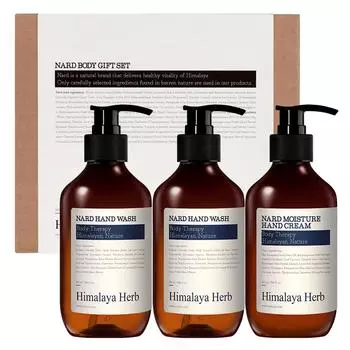 Средство для мытья рук Nard 280 мл x 2 шт + крем для рук 280 мл подарочный набор, 1 комплект
