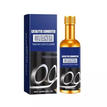 Средство для очистки и удаления нагара из автомобильных двигателей, очистка каталитического нейтрализатора, очистка автомобильных деталей двигателя, очистка труб от нагара 120 мл One Size чёрный