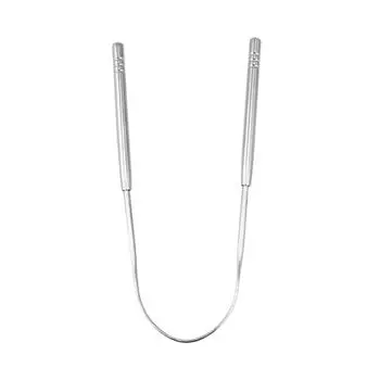 Средство для очистки языка от неприятного запаха изо рта, инструменты для ухода за полостью рта из нержавеющей стали One Size серебряный