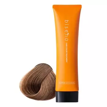 Средство для окрашивания седых волос Biseno, светло-коричневый цвет, 150 г, 1 месяц, цветочный аромат [Organic Care] (приблизительно. поставка) Без диамина Женский Мужской Растительного происхождения