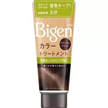 Средство для окрашивания седых волос hoyu Bigen Color Treatment Natural Black Color для седых волос После мытья шампунем промокните волосы полотенцем. 2. Применить se