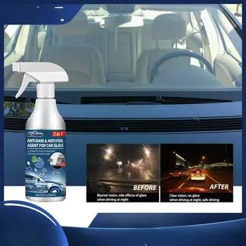 Средство для покрытия лобового стекла Средство против запотевания и защиты от дождя для очистки автомобильных стекол Гаджет для предотвращения запотевания и защиты от воды