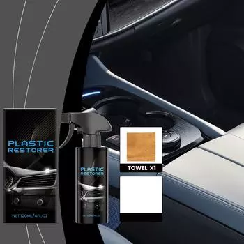 Средство для полировки приборной панели салона автомобиля, техническое обслуживание, дезактивация, удаление пятен и чистящее средство для автомобиля 120 мл One Size
