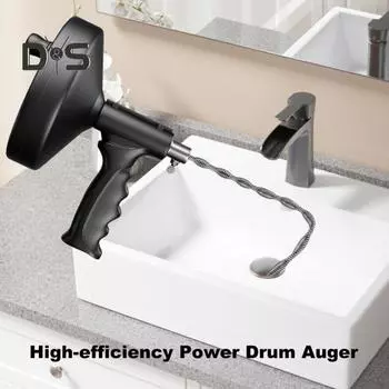 Средство для прочистки канализации для кухни, ванной, ванной комнаты, простое в эксплуатации, гибкий стальной проволочный инструмент для прочистки сливных труб, прочный пружинный стальной проволочный очиститель сливов 3M чёрный