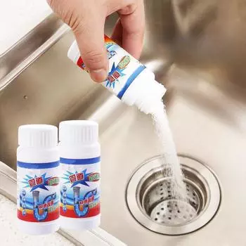 Средство для прочистки труб в туалете, средство для дренажа, средство для прочистки кухонных туалетов, дезодорирующее средство, порошок для засоров в сливе 110g