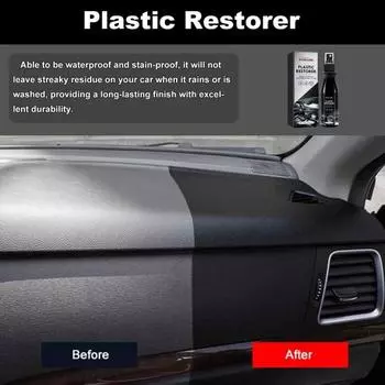 Средство для ремонта автомобильного пластика, средство для внутренней защиты салона, средство для удаления царапин с тряпочной губкой, набор для восстановления пластиковых деталей, набор покрытий для ремонта автомобильного пластика 100ML