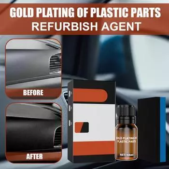 Средство для ремонта автомобилей с губкой, без повреждений, дезактивирующее покрытие, остекление, предотвращает старение, 10/20/30 мл, пластиковые детали салона автомобиля 30ML