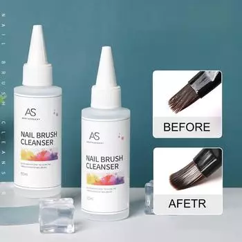 Средство для снятия лака для ногтей Очищающее средство для кистей для ногтей Кисть для дизайна ногтей Мытье кисти для ногтей Ручка с щетиной Средство для удаления клея 60ml