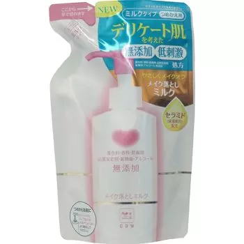 Средство для снятия макияжа Cow Brand, очищающее молочко, сменный блок, 130 мл, без добавок (х 1)