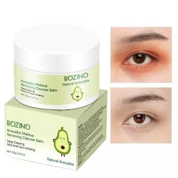 Средство для снятия макияжа с авокадо. Глубокая очистка. Доступно для чувствительной кожи. Нежное средство для снятия макияжа с глаз и губ. 100g
