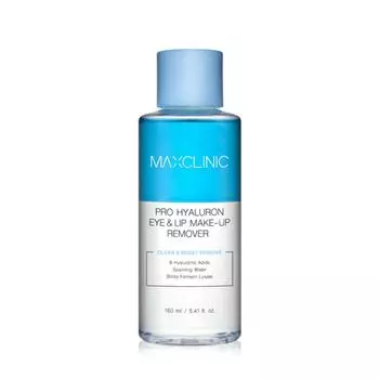 Средство для снятия макияжа с глаз и губ Max Clinic Pro Hyaluronic, 160 мл, 1 шт.