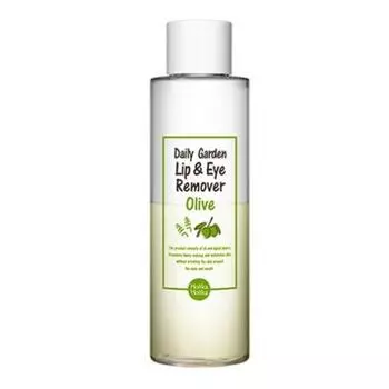 Средство для снятия макияжа с губ и глаз Holika Holika Moist Olive Daily Garden, 200 мл, 1 шт.