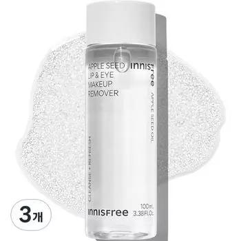 Средство для снятия макияжа с губ и глаз Innisfree Apple Seed, 100 мл, 3 шт.