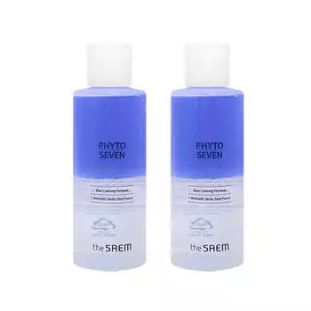 Средство для снятия макияжа с губ и глаз Saem Phyto Seven 1+1, 150 мл, 2 шт.