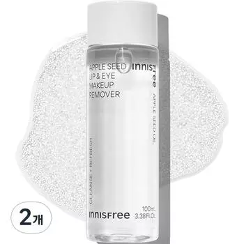 Средство для снятия макияжа с губ и глаз Innisfree Apple Seed, 100 мл, 2 шт.