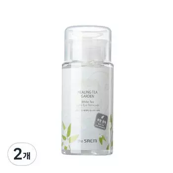 Средство для снятия макияжа с губ и век Saem Healing Tea Garden White Tea, 150 мл, 2 шт.