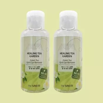 Средство для снятия макияжа с губ и век Saem Healing Tea Garden Green Tea x 2, 150 мл, 2 шт.