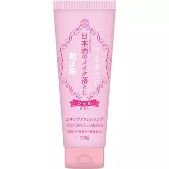 Средство для снятия макияжа с сакэ Kiku-Masamune 200 г Очищающий уход за кожей лица Нанесите небольшое количество (размером примерно с вишню) нанесите на руки и вмассируйте в макияж. Th