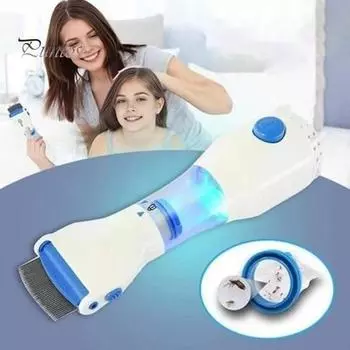 Средство для удаления блох для домашних животных Расческа для домашних животных Расчески с зубами из нержавеющей стали Вакуумная расческа Cooties Ловец вшей Устройство для удаления глистов для маленьких, средних и крупных домашних животных A US Plug