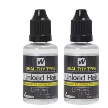 Средство для удаления клея для наращивания волос 2 шт. 30 мл Средство для удаления клея для наращивания волос с УФ-лампой Быстрорастворимое средство для удаления клея для УФ-ресниц Средство для удаления клея с УФ-отверждением 2Pcs