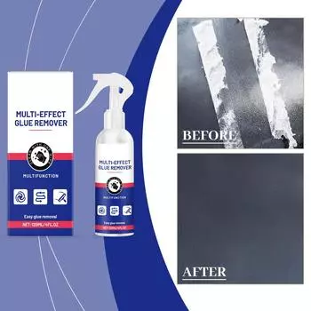 Средство для удаления клея, многофункциональная очистка, быстрое удаление клея, разлагает стойкие остатки наклеек, подходит для металла, стекла и пластика(120мл) One Size белый