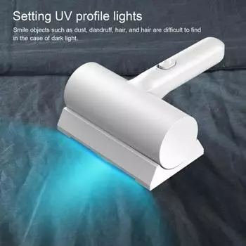 Средство для удаления клещей, эффективная машина для удаления клещей, перезаряжаемый ручной пылесос для матрасов, для кровати, дивана, ковра, дорожного покрытия белый