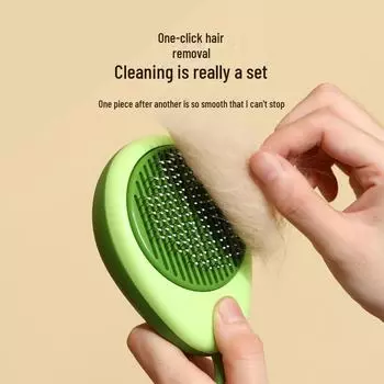 Средство для удаления кошачьей шерсти: Специальная расческа для чистки и удаления отмершей кошачьей шерсти Medium