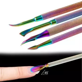Средство для удаления кутикулы из нержавеющей стали Rainbow Cuticle Pusher