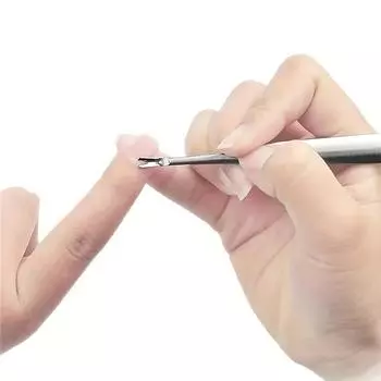 Средство для удаления кутикулы, толкатель омертвевшей кожи, хирургический класс, нержавеющая сталь, инструменты для маникюра, скребок, очиститель для ногтей, триммер