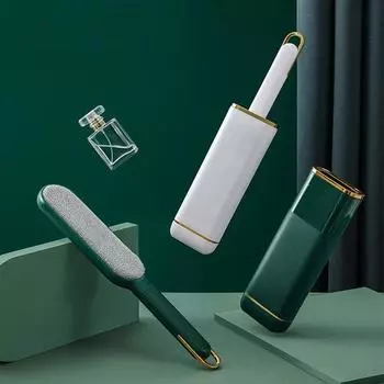 Средство для удаления липкой пыли с волос Устройство для путешествий Подарки Липкий ролик для девочек Портативный липкий ролик для удаления катышков Мода Электростатическая щетка для удаления волос Женщины Уникальный белый