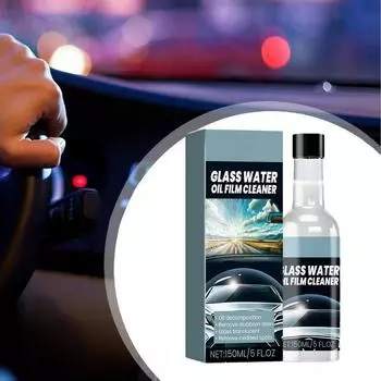 Средство для удаления масляной пленки с лобового стекла автомобиля Очиститель масляной пленки Чистящее средство для автомобильного стекла Покрытие для лобового стекла Очиститель с чистящим полотенцем Стекло United States
