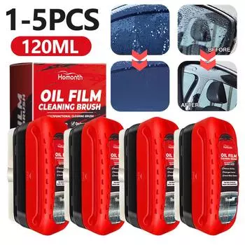 Средство для удаления масляной пленки со стекол Губка для чистки стекол Щетка для удаления пятен от масляной пленки со стекол Щетка для чистки стекол 1 pcs