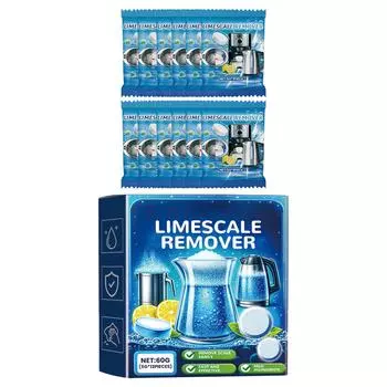 Средство для удаления накипи с чайника Удаление накипи Легкая очистка чайника с помощью шипучих таблеток для удаления накипи Очиститель накипи