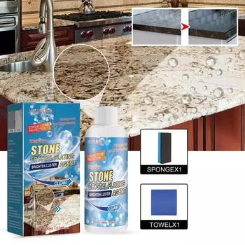 Средство для удаления пятен от камня Jaysuing Удаление стойких глубоких пятен Средство для удаления масляных пятен Средство для заправки плитки Средство для очистки плиточного покрытия Клей для герметика для плитки 100ml 1pc белый