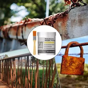 Средство для удаления пятен ржавчины, преобразователь ржавчины для металла 150 г, водостойкое средство для удаления ржавчины, многофункциональный очиститель ржавчины с щеткой CHINA