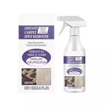 Средство для удаления пятен с ковров, кофейных пятен, масляных пятен, стойкий очиститель пятен 120 мл One Size