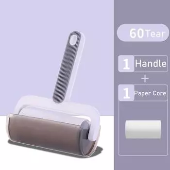 Средство для удаления пыли с волос, легкое, роскошное, нового стиля, липкий ролик, чистая щетка, двухцветный, для дома, жизни, портативный, для путешествий, большой липкий ролик для удаления ворса с волос Green Orange