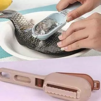 Средство для удаления рыбного сарая, скребок, очиститель, кухонный инструмент, овощечистка, очистка рыбьей кожи, рыбья чешуя P21