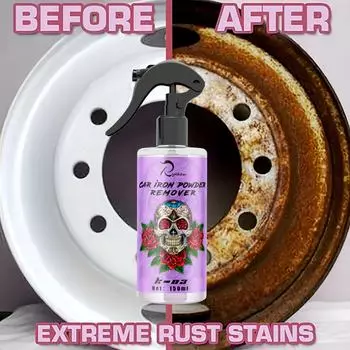 Средство для удаления ржавчины с автомобильной краски — удаляет желтые пятна, дезинфицирует и очищает, не повреждая краску. Попрощайтесь с ржавчиной! 150ml; Painted wheel rust remover