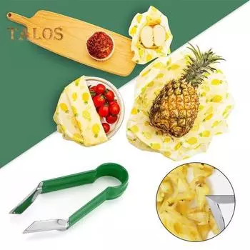 Средство для удаления сердцевины из клубники, средство для удаления глазков ананаса, длинная ручка, эргономичный, трудосберегающий скребок из нержавеющей стали, портативный кухонный гаджет серебряный