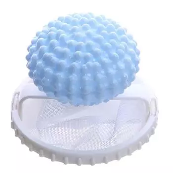 Средство для удаления шерсти домашних животных, стиральная машина, плавающий фильтр для ворса, мешок для сбора ворса, чистящий мяч для кошек Lau R1A3 blue-1pcs