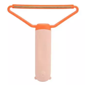 Средство для удаления шерсти у кошек, простая удобная ручка, легкая очистка, портативный скребок для удаления шерсти домашних животных с ковров розовый